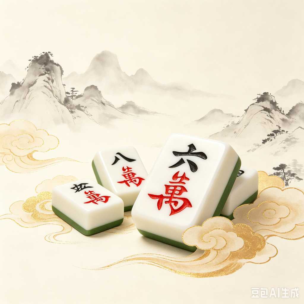 pink mahjong set